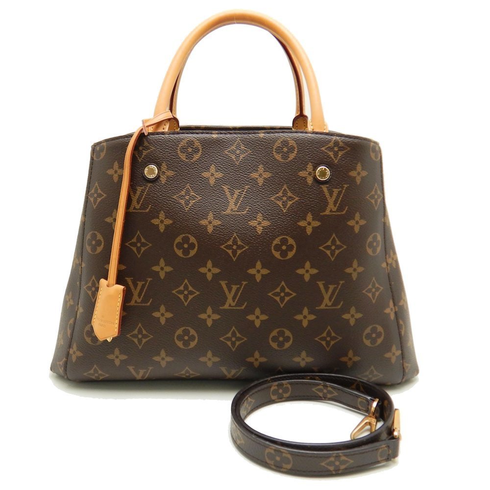 Louis Vuitton Monogram Montaigne MM Brown 2WAY Bag